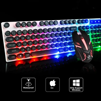 Gaming keyboard and Mouse Wired keyboard with backlight keyboard Gamer kit 1600Dpi Gaming Mouse Set For PC Laptop Macbook
Gaming keyboard and Mouse Wired keyboard with backlight keyboard Gamer kit 1600Dpi Gaming Mouse Set For PC Laptop Macbook