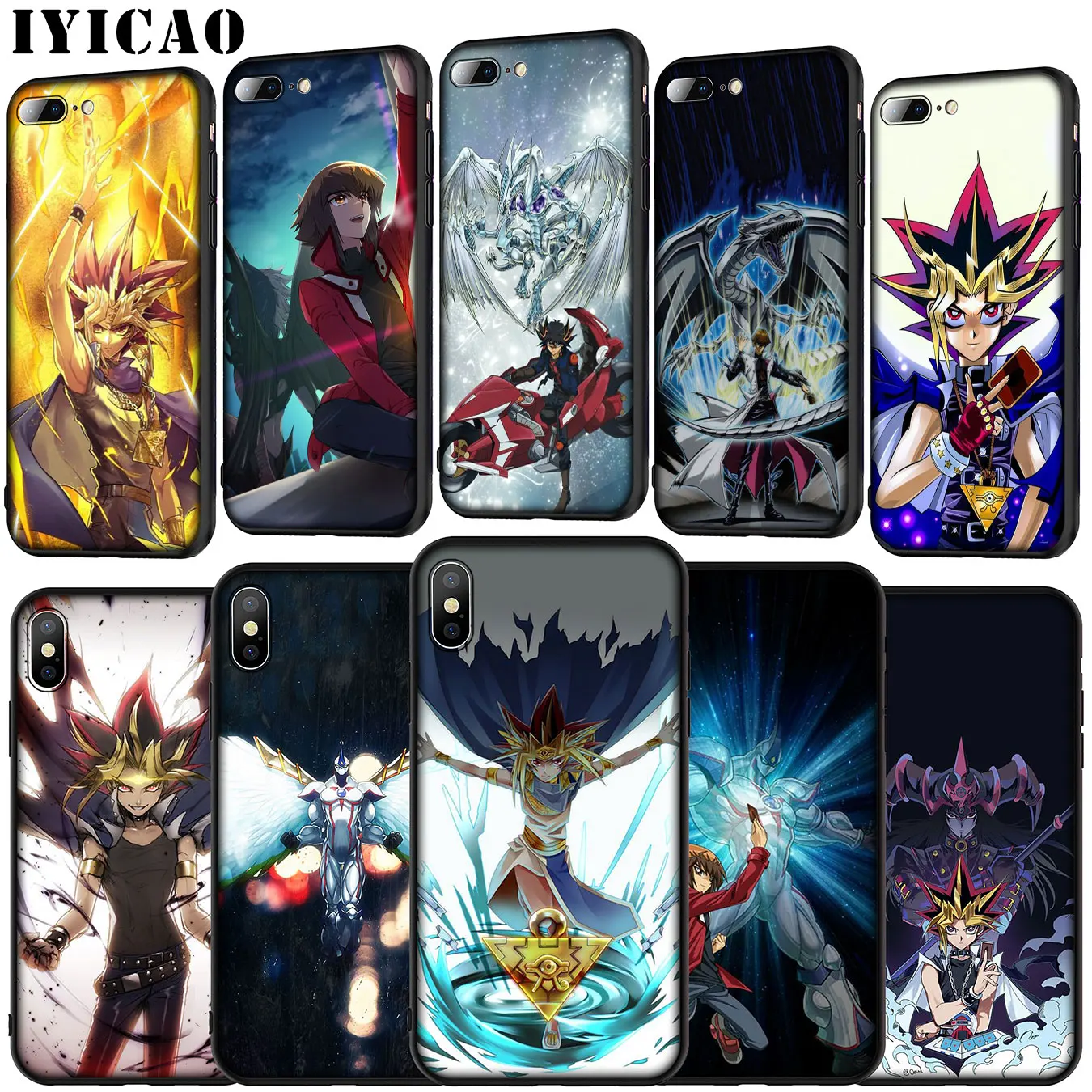 IYICAO Yu gi oh Anime Soft Silicone Cover Case for iPhone 11 Pro XR X XS Max 6 6S 7 8 Plus 5 5S SE Black TPU Phone Case
IYICAO Yu gi oh Anime Soft Silicone Cover Case for iPhone 11 Pro XR X XS Max 6 6S 7 8 Plus 5 5S SE Black TPU Phone Case