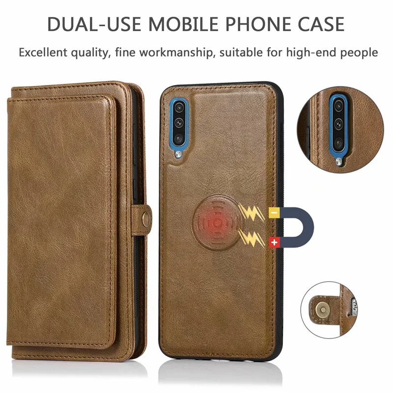 Flip Leather Wallet Case For Samsung Galaxy A50 (27)