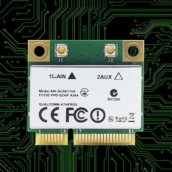 Dual Band Wireless Wifi Card For Atheros QCA6174 1200M PCIE 2.4G/5G 4.1 Mini Bluetooth Z3S8
Dual Band Wireless Wifi Card For Atheros QCA6174 1200M PCIE 2.4G/5G 4.1 Mini Bluetooth Z3S8