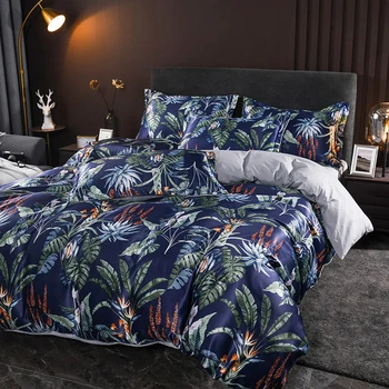 Tropical style Bedding Set Queen King size Satin silk digital printing Duvet Cover Bed sheet set Flat sheet gorgeous farmhouse
Tropical style Bedding Set Queen King size Satin silk digital printing Duvet Cover Bed sheet set Flat sheet gorgeous farmhouse