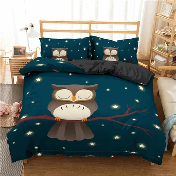 Cartoon Owl Bedding Set Animal King Queen Size Quilt Cover Bedclothes Comforter Cover Set 2/3Pcs Bedding Set Luxury
Cartoon Owl Bedding Set Animal King Queen Size Quilt Cover Bedclothes Comforter Cover Set 2/3Pcs Bedding Set Luxury