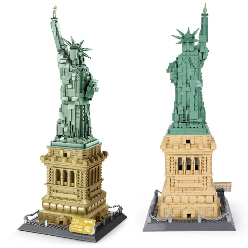 World's Architecture Statue of Liberty Bricks Model City Building Blocks Kit Educational Toys for Kids Adult (1557 Pieces)
World's Architecture Statue of Liberty Bricks Model City Building Blocks Kit Educational Toys for Kids Adult (1557 Pieces)