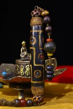 Home Decor 5"Tibet temple Old Natural agate Filigree mosaic Gem Burst old Dzi Bead Town House Exorcism Ward off evil spirits
Home Decor 5"Tibet temple Old Natural agate Filigree mosaic Gem Burst old Dzi Bead Town House Exorcism Ward off evil spirits