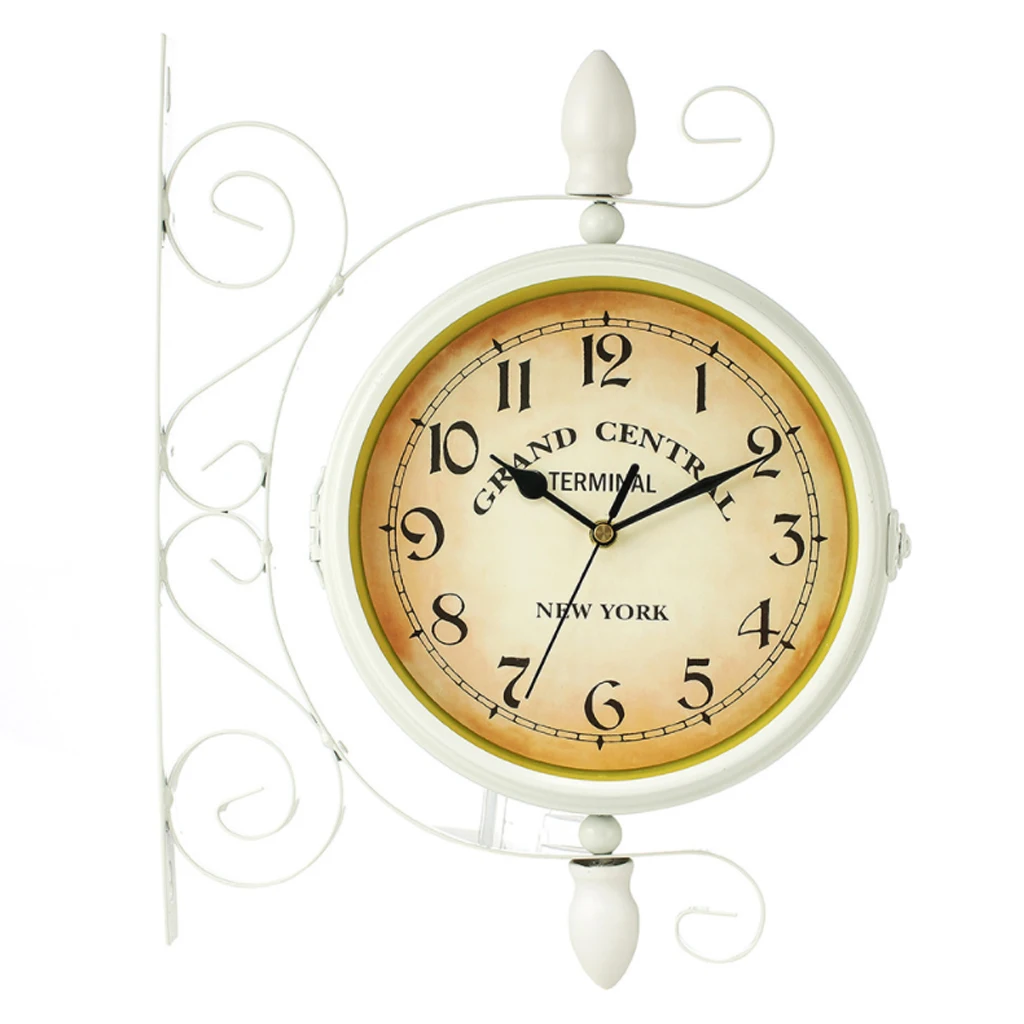 European style Classic Wall Clock Double Sided Vintage Retro Home Office Decor
European style Classic Wall Clock Double Sided Vintage Retro Home Office Decor