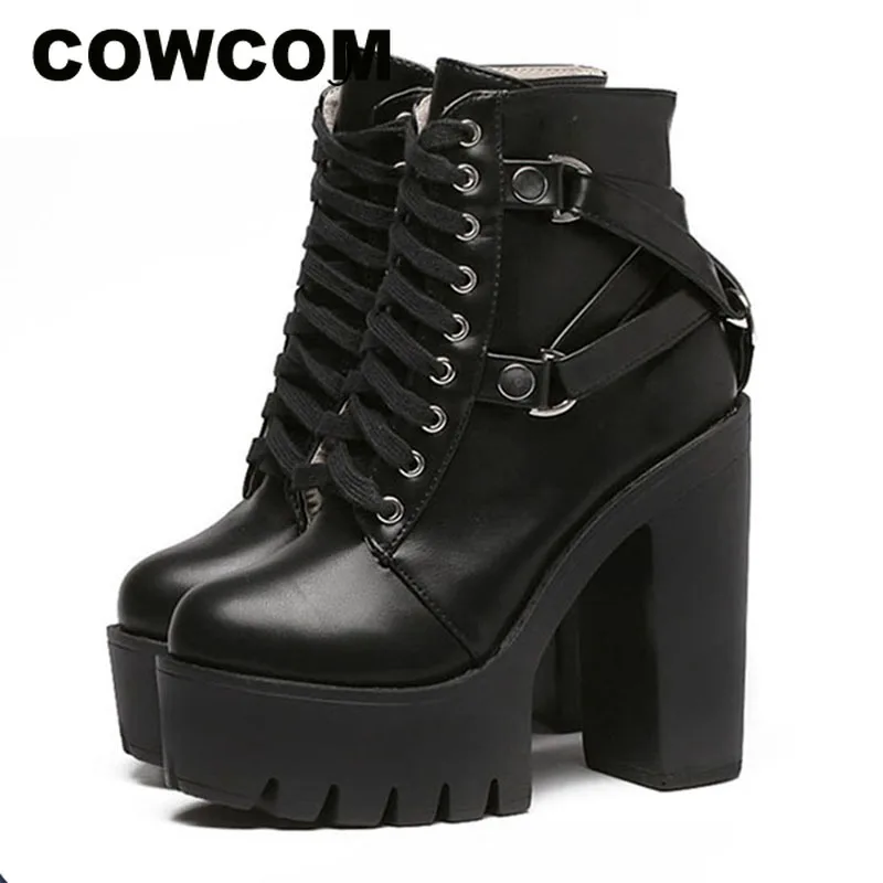 COWCOM 13cm 2019 Autumn Winter Product Waterproof Platform Martin Boots High Heel Boots Women's Boots Women Boots JXQ-5722
COWCOM 13cm 2019 Autumn Winter Product Waterproof Platform Martin Boots High Heel Boots Women's Boots Women Boots JXQ-5722