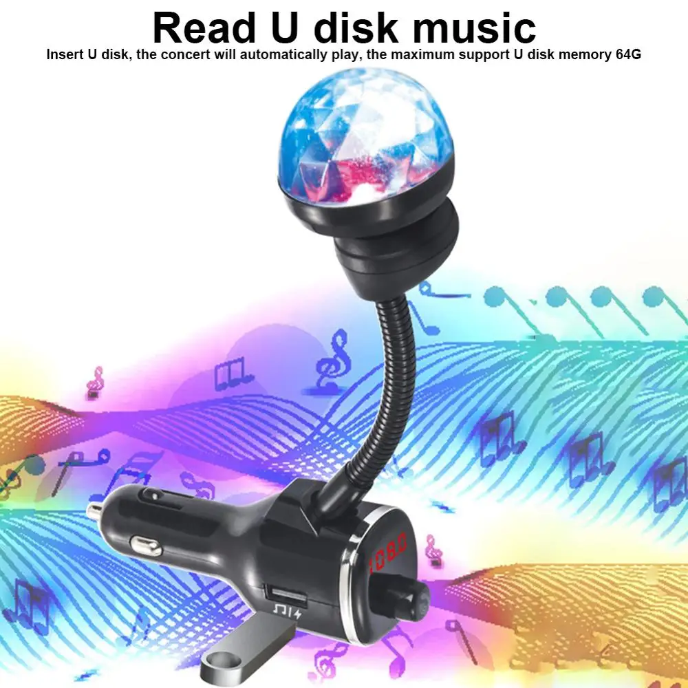Car Charger with FM Transmitter Bluetooth 5.0 Audio MP3 Player TF Card U Disk Dual USB Car Phone Charger with Ambient Light
Car Charger with FM Transmitter Bluetooth 5.0 Audio MP3 Player TF Card U Disk Dual USB Car Phone Charger with Ambient Light