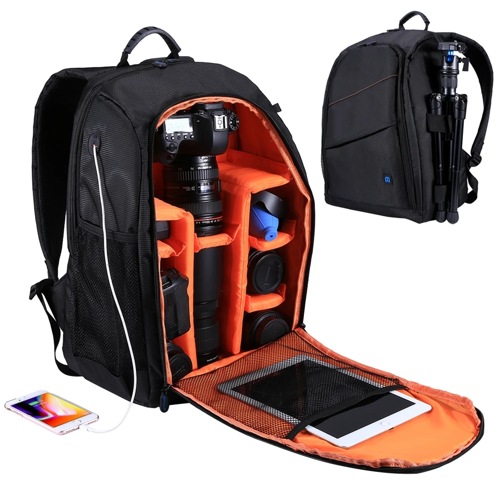 PULUZ Camera 44x30x19.5cm Protection Backpack Bag Waterproof Shockproof Partition for SLR, DSLR, Mirrorless Camera Lens Battery
PULUZ Camera 44x30x19.5cm Protection Backpack Bag Waterproof Shockproof Partition for SLR, DSLR, Mirrorless Camera Lens Battery