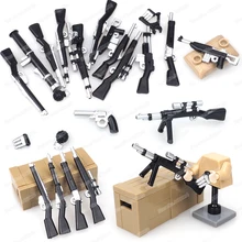 Mini War Gun WW2 Weapons Building Block Military Figures Soldier Equipment Rifle Assembly Set Model Child Christmas Gift Boy Toy
Mini War Gun WW2 Weapons Building Block Military Figures Soldier Equipment Rifle Assembly Set Model Child Christmas Gift Boy Toy