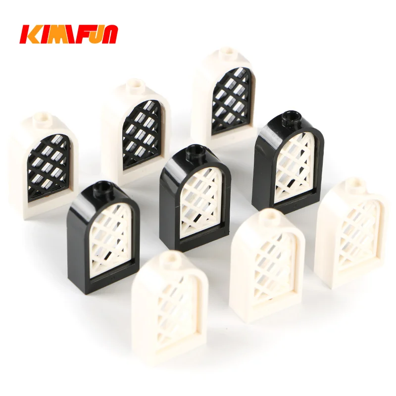 10 шт., детали для конструктора «сделай сам», совместимы с 30044 + 30046, черный MOC, 1x2x2, купольная оконная рама 
10 шт., детали для конструктора «сделай сам», совместимы с 30044 + 30046, черный MOC, 1x2x2, купольная оконная рама