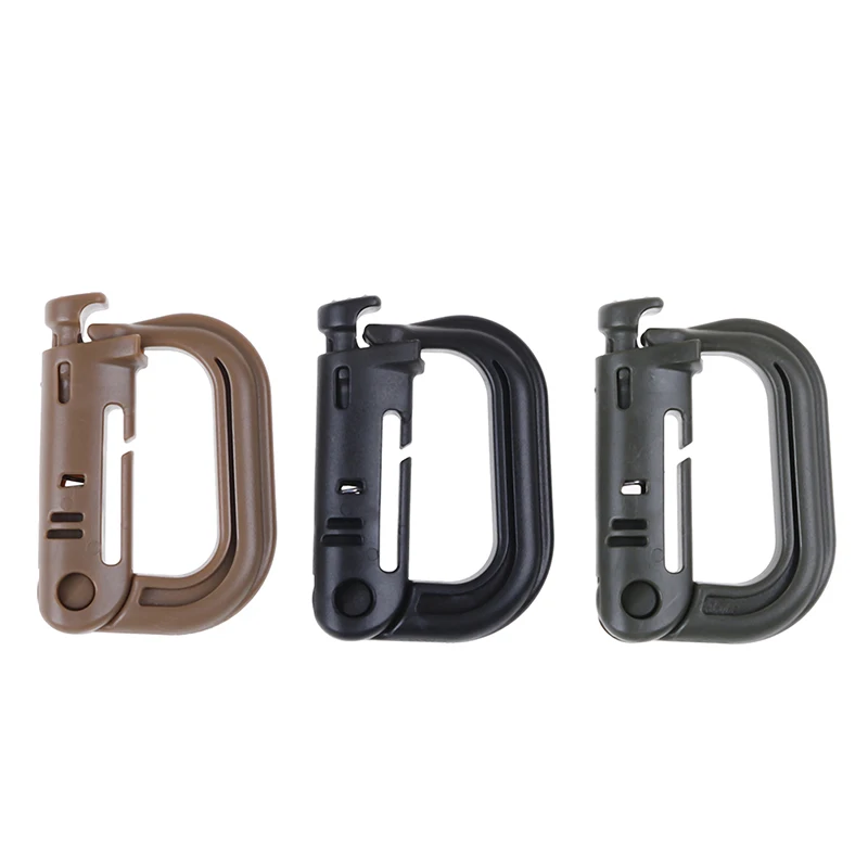 NEW CLIP SHACKLE CLIP D-RING CLIP BUCKLE KEYRING SET HEAVY DUTY D-RING BUCKLE 