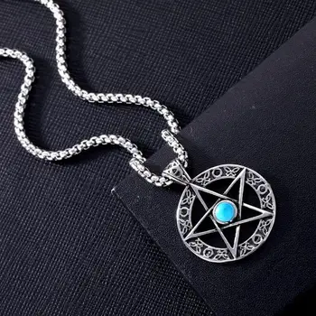 2020 Western Vintage Hip-hop Plain Pendant Necklace Stainless Steel Stone Star Pendant Necklace Female Male Jewelry 
2020 Western Vintage Hip-hop Plain Pendant Necklace Stainless Steel Stone Star Pendant Necklace Female Male Jewelry