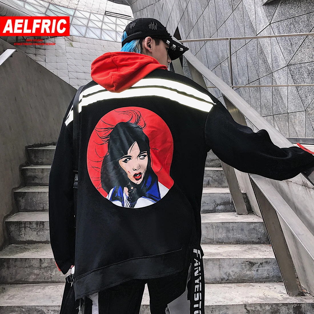 AELFRIC Japanese Style Comic Printed Men Hooded Sweatshirts Harajuku Patchwork Hoodies Casual Cotton Fashion Pullover Streetwear
AELFRIC Japanese Style Comic Printed Men Hooded Sweatshirts Harajuku Patchwork Hoodies Casual Cotton Fashion Pullover Streetwear