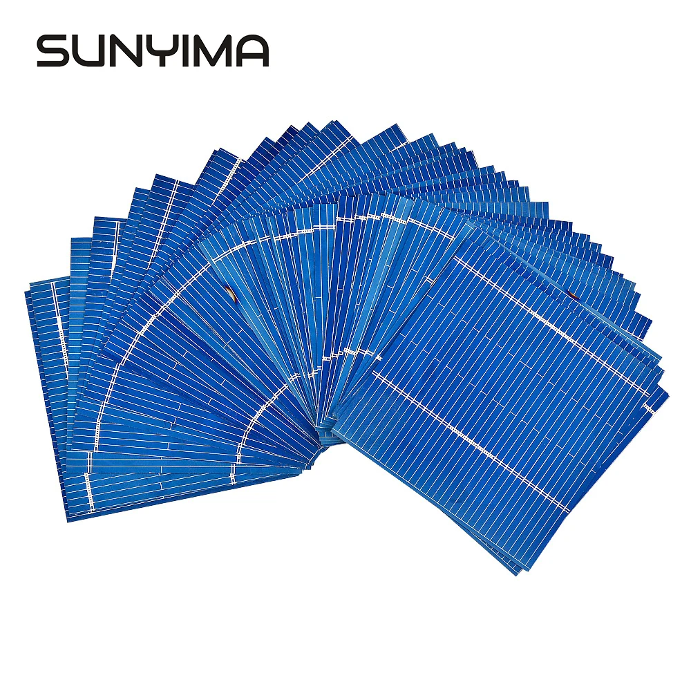 SUNYIMA 100Pcs 52*52mm Solar Panel DIY 0.5V 0.43W Solar Cell DIY Solar Polycrystalline Painel Solar Battery Charger
SUNYIMA 100Pcs 52*52mm Solar Panel DIY 0.5V 0.43W Solar Cell DIY Solar Polycrystalline Painel Solar Battery Charger