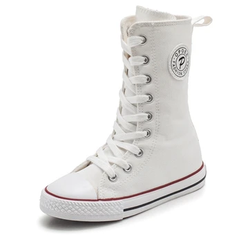 Children's canvas shoes 2019 breathable new boys and girls shoes high tube lace casual shoes red white black color size 29-39 
Children's canvas shoes 2019 breathable new boys and girls shoes high tube lace casual shoes red white black color size 29-39