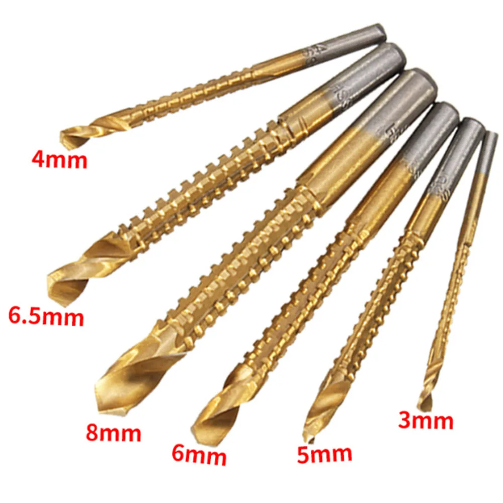 6pcs Multi-functional HSS Hole Saw Drill Bits Titanium Coated Drill Bit Tool Set for Cutting Carpenter Woodworking
6pcs Multi-functional HSS Hole Saw Drill Bits Titanium Coated Drill Bit Tool Set for Cutting Carpenter Woodworking