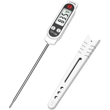 TP188 Digital Meat Thermometer for Cooking Thermometer Probe and LCD Display Accurate & FOOD Thermometer with Extended Sheath Su
TP188 Digital Meat Thermometer for Cooking Thermometer Probe and LCD Display Accurate & FOOD Thermometer with Extended Sheath Su