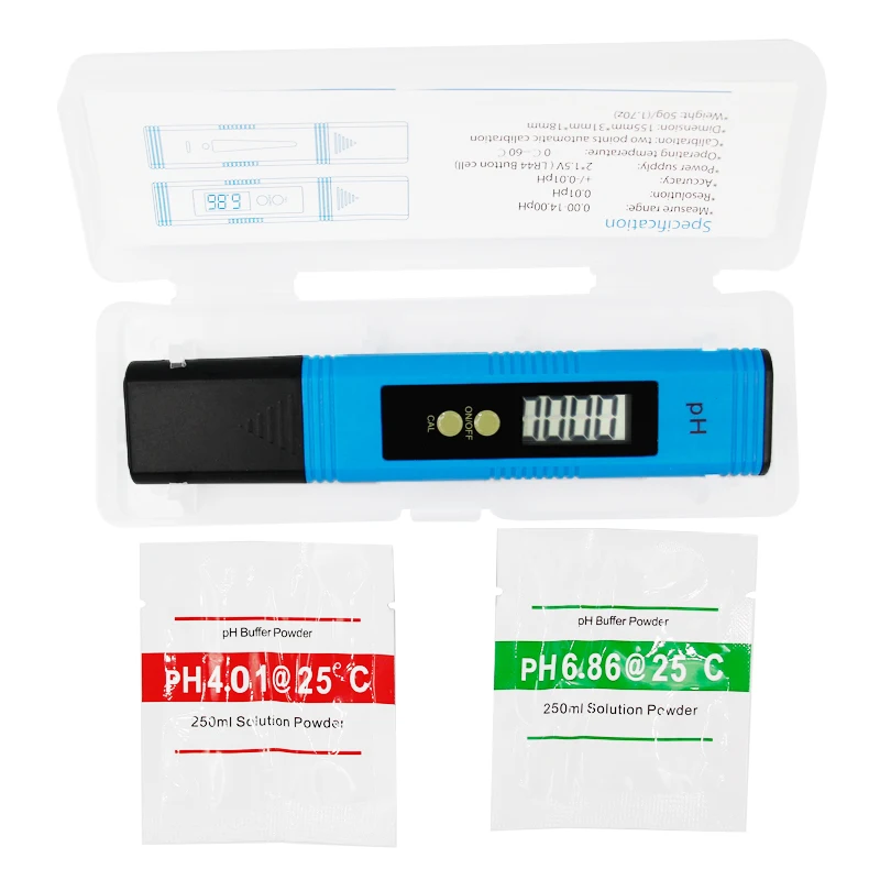 PH Meter Digital Acidity Meter Water Quality Test Tool Waterproof Purity Monitor 0.01 PH Detector for Aquarium Pool Laboratory
PH Meter Digital Acidity Meter Water Quality Test Tool Waterproof Purity Monitor 0.01 PH Detector for Aquarium Pool Laboratory