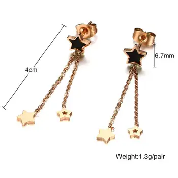 FXM CCE181 arrival fashion jewelry for women birthday gift gold metal with stone Simple titanium steel men's star shape earring
FXM CCE181 arrival fashion jewelry for women birthday gift gold metal with stone Simple titanium steel men's star shape earring