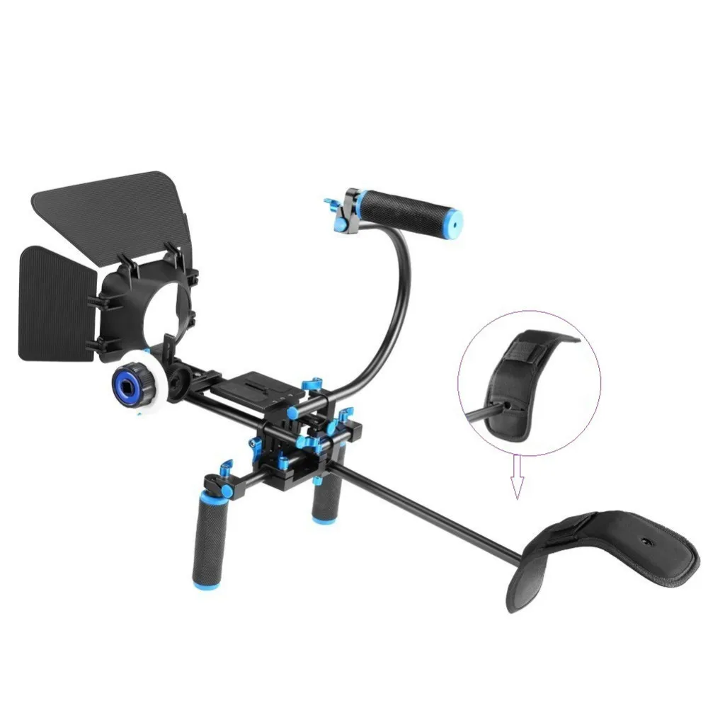 YELANGU D100 DSLR Shoulder Rig Mount Follow Focus Matte Box with Top Handle for DSLR Camera
YELANGU D100 DSLR Shoulder Rig Mount Follow Focus Matte Box with Top Handle for DSLR Camera