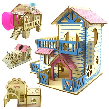 Legendog Wooden Hamster Cute Hideout Creative Funny Villa Small Pet Hideout Hamster Living House Hamster toy Supplies
Legendog Wooden Hamster Cute Hideout Creative Funny Villa Small Pet Hideout Hamster Living House Hamster toy Supplies