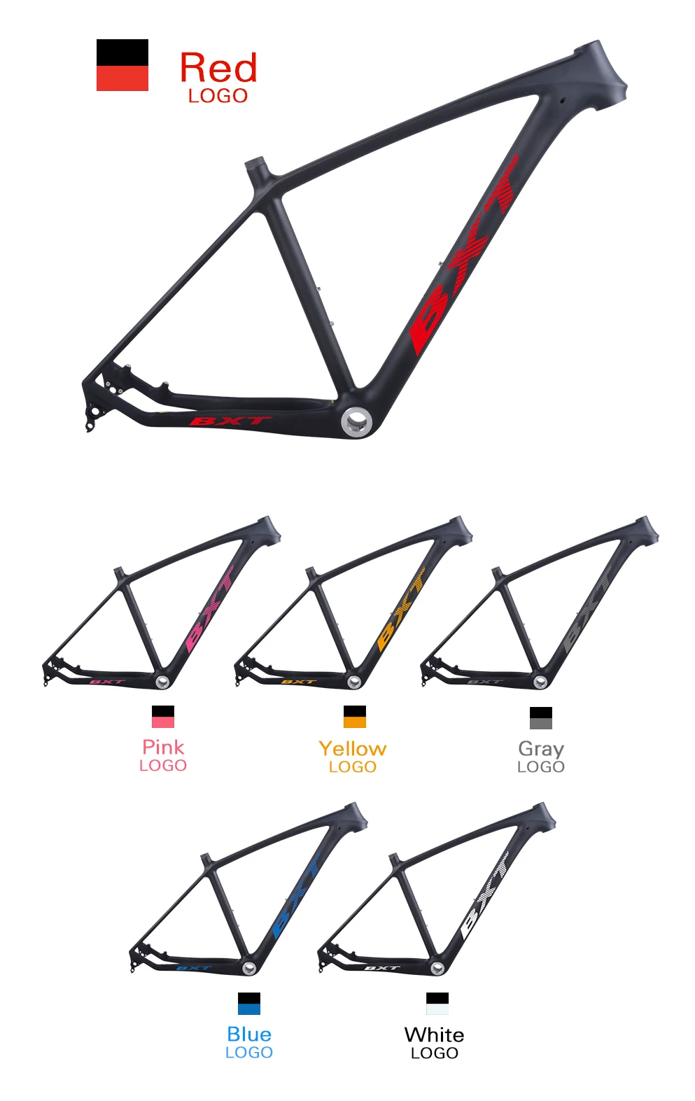 Clearance Updated 2019 T800 carbon mtb frame 29er with fork to match 29 full carbon mountain bike frame  17 19inch 31.6mm seatpost 13