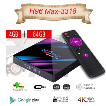 H96 Max 3318 TV Box 4+64G Android 9.0 WiFi RK3328 4K Set Top Box Bluethooth4.0 WiFi 2.4/5.0G support YouTube Netflix Android box
H96 Max 3318 TV Box 4+64G Android 9.0 WiFi RK3328 4K Set Top Box Bluethooth4.0 WiFi 2.4/5.0G support YouTube Netflix Android box