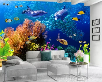 3d Wallpaper Dreamy Undersea Dolphins and Fishes Living Room Bedroom Background Wall Decorative 3d Mural Wallpaper
3d Wallpaper Dreamy Undersea Dolphins and Fishes Living Room Bedroom Background Wall Decorative 3d Mural Wallpaper