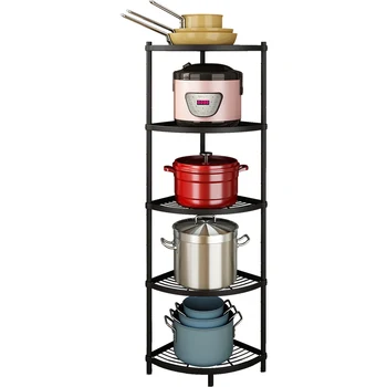 Kitchen Shelf Floor Multi-layer Corner Storage Pot Rack Stainless Steel Triangle Wall Multi-function
Kitchen Shelf Floor Multi-layer Corner Storage Pot Rack Stainless Steel Triangle Wall Multi-function