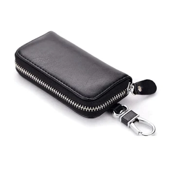 Men Women Car Key Holder Wallets Cow Leather Housekeeper Card Zipper Case Keys Organizer Money Bag MU8669
Men Women Car Key Holder Wallets Cow Leather Housekeeper Card Zipper Case Keys Organizer Money Bag MU8669