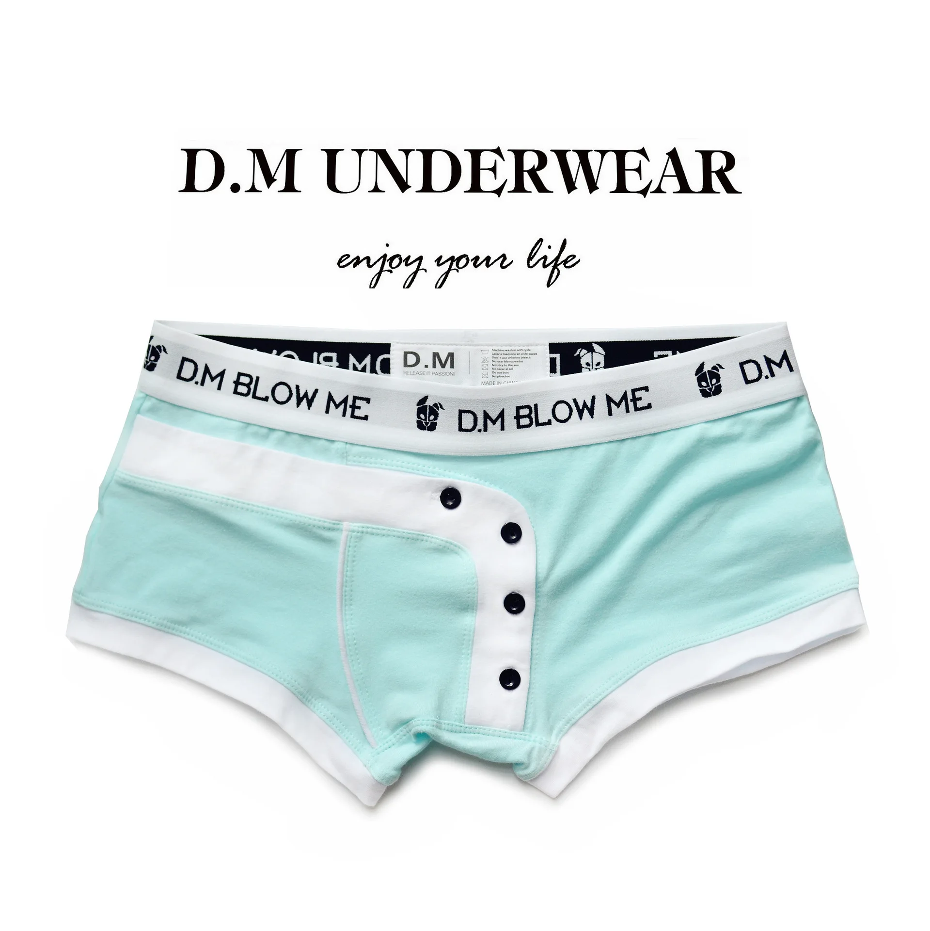 Gay Men's Underwear Low Waist Sexy Men's Button Boxers Solid Color Matching Personality Sports Cotton Boyshort
Gay Men's Underwear Low Waist Sexy Men's Button Boxers Solid Color Matching Personality Sports Cotton Boyshort