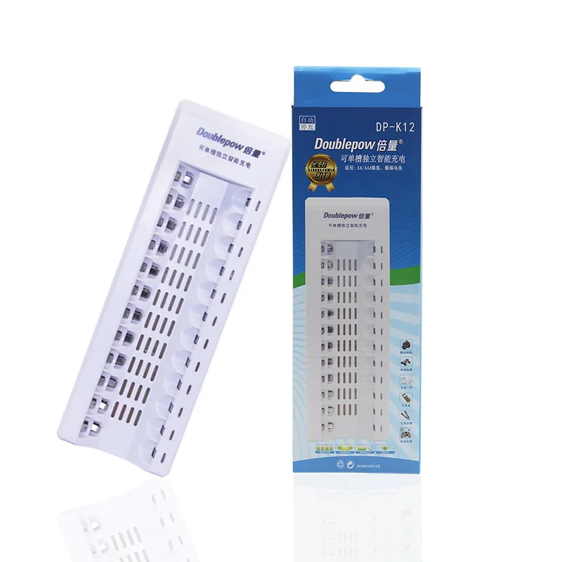 12 Slots Fast Battery Charger Smart LED Light Display Rechargeable Bateria Charger For AA/AAA NiCd NiMh Rechargeable Batteries
12 Slots Fast Battery Charger Smart LED Light Display Rechargeable Bateria Charger For AA/AAA NiCd NiMh Rechargeable Batteries