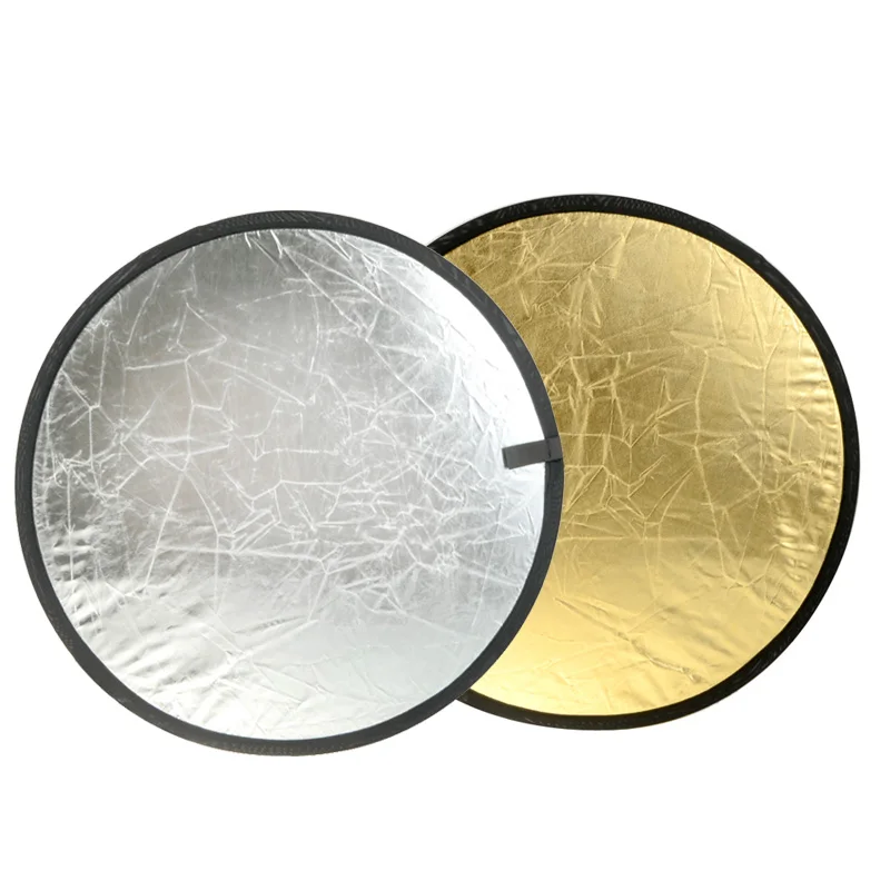 2 in 1 60cm 23inch Round Flash Studio Collapsible Refletor Light Disc Silver Gold Riflettore Reflector for Photo Studio Outdoor
2 in 1 60cm 23inch Round Flash Studio Collapsible Refletor Light Disc Silver Gold Riflettore Reflector for Photo Studio Outdoor