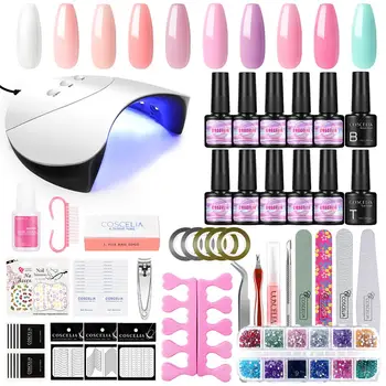 COSCELIA 7ML UV Gel Varnish Nail Polish Set For Manicure For Nail Art Semi Permanent Hybrid Nails Art Soak Off Prime Gel lacquer
COSCELIA 7ML UV Gel Varnish Nail Polish Set For Manicure For Nail Art Semi Permanent Hybrid Nails Art Soak Off Prime Gel lacquer