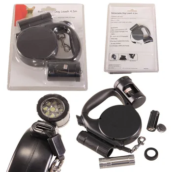 New Pet Accessories LED Light Multi-function Ttraction With Garbage Bags Retractable DogL leash 4.5 Meters Automatic Traction Ro
New Pet Accessories LED Light Multi-function Ttraction With Garbage Bags Retractable DogL leash 4.5 Meters Automatic Traction Ro