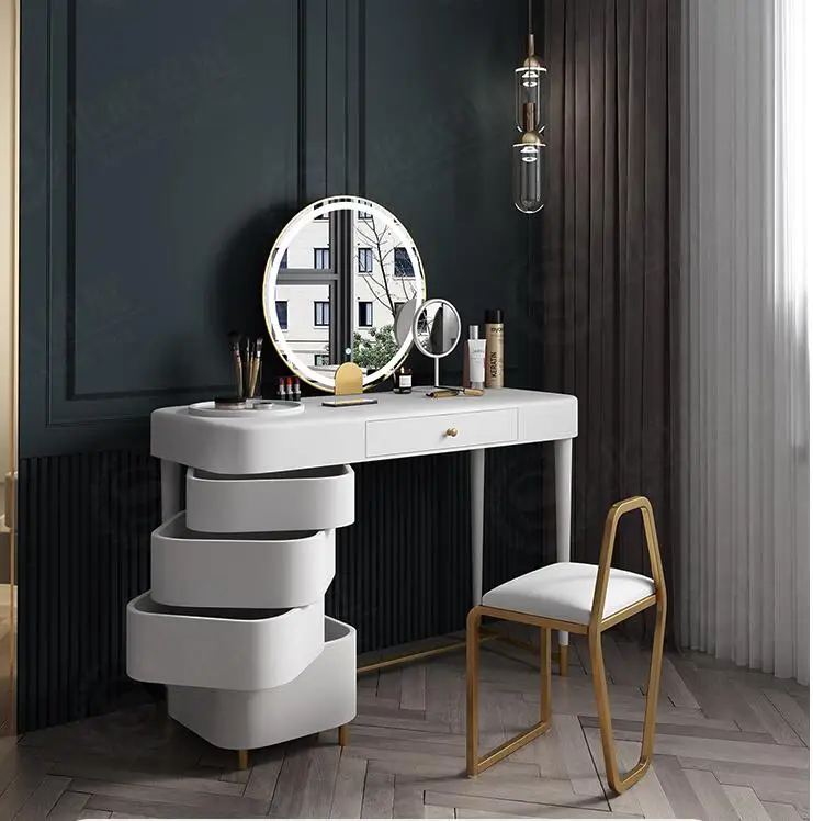 Multifunctional dressing table with lamp bedroom dressing table storage cabinet integrated dressing table
Multifunctional dressing table with lamp bedroom dressing table storage cabinet integrated dressing table