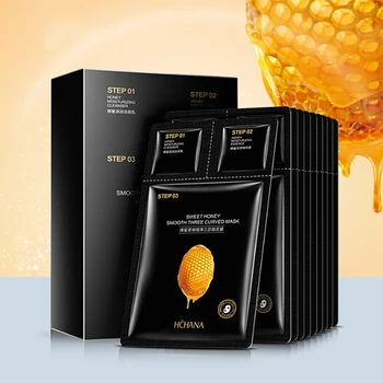 5 Pcs Honey Soft And Smooth Trilogy Of Invisible Facial Masks Boxed Intensive Hydrating Face Mask Y4 
5 Pcs Honey Soft And Smooth Trilogy Of Invisible Facial Masks Boxed Intensive Hydrating Face Mask Y4