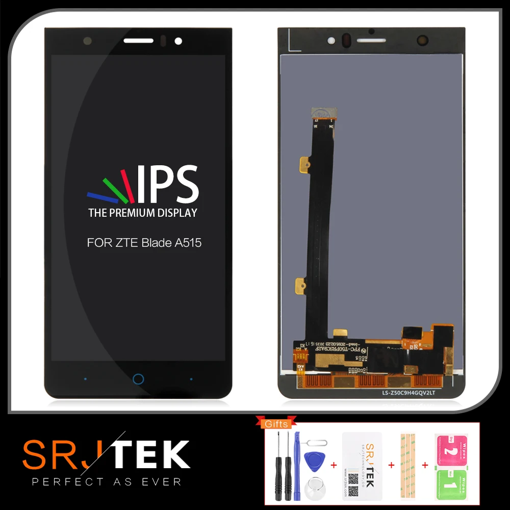 SRJTEK ЖК-дисплей для ZTE Blade A515 экран дисплея A511 A513 ЖК сенсорный дигитайзер стекло