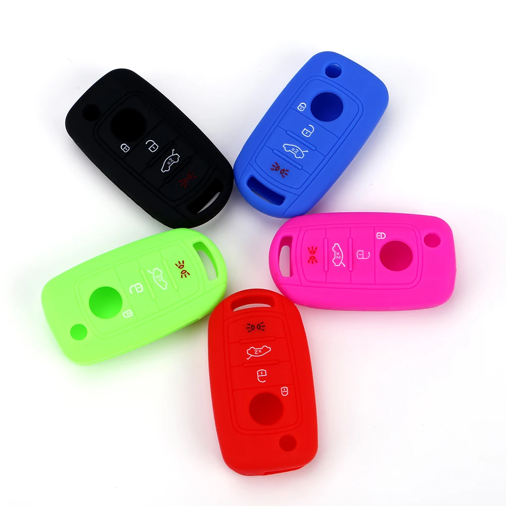RYHX Factory 2020 Hot Selling Eco friendly Soft Silicone Car Key Cover Case Shell Fob Jacket Bag Protector for Promotional | Автомобили и