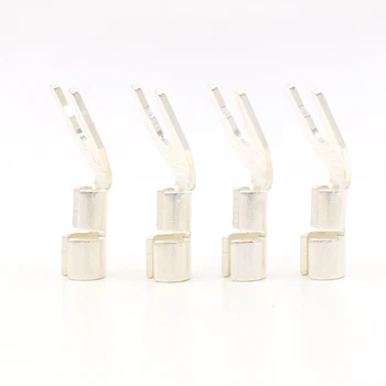 4PCS SY1534 Hifi audio Hi-End Solid silver plated Y Spade Plugs Speaker Cable Wire Connector 5mm
4PCS SY1534 Hifi audio Hi-End Solid silver plated Y Spade Plugs Speaker Cable Wire Connector 5mm