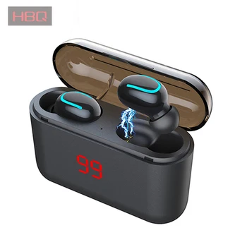 

HBQ Q32 Wireless Bluetooth 5.0 Earphones TWS handsfree headphones Sports Music Earbuds gaming headsets Power bank