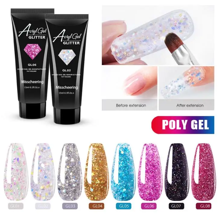 15ml Color Diamond Glitter UV Nail Gel Builder Gel Acrylic Soak Off Camouflage Fast Nail Extension for Nail Art
15ml Color Diamond Glitter UV Nail Gel Builder Gel Acrylic Soak Off Camouflage Fast Nail Extension for Nail Art