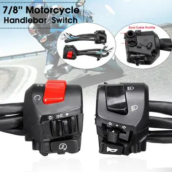 2pcs 7/8" 12V Motorcycle Left + Right Handlebar Horn Turn Signal Start Control Headlight On/Off Switch
2pcs 7/8" 12V Motorcycle Left + Right Handlebar Horn Turn Signal Start Control Headlight On/Off Switch