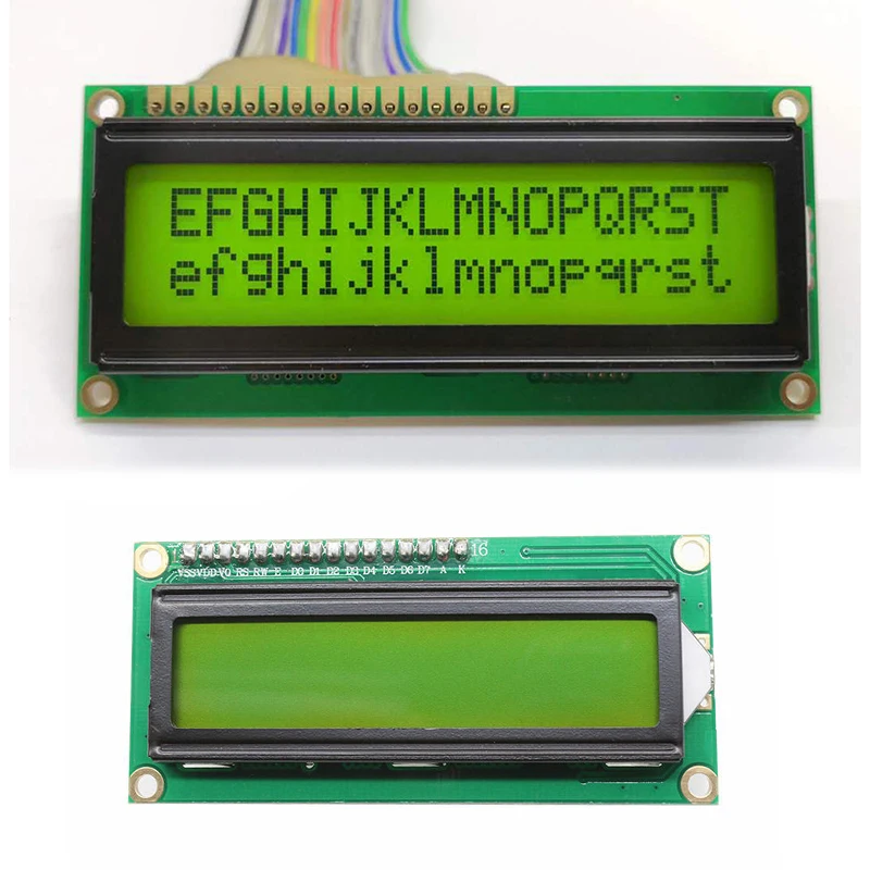 LCD Circuit Board Module Green Screen 2 Lines X 16 Character LCD Display Module DC 5V Backlight Display For Test Equipment#1
LCD Circuit Board Module Green Screen 2 Lines X 16 Character LCD Display Module DC 5V Backlight Display For Test Equipment#1