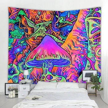 Hippie Tapestry Trippy Mushroom Psychedelic Background Cloth Background Wall Decoration Cloth Tapestry Home Art Deco Mural Tapes
Hippie Tapestry Trippy Mushroom Psychedelic Background Cloth Background Wall Decoration Cloth Tapestry Home Art Deco Mural Tapes