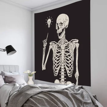 1PC Halloween Tapestries SKull Print Halloween Style Divination Tapestry Fabric Decoration
1PC Halloween Tapestries SKull Print Halloween Style Divination Tapestry Fabric Decoration