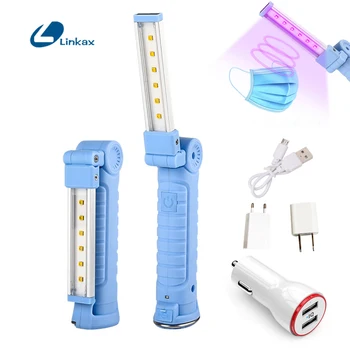 Handheld 6 LEDs UV Disinfection Lamp 20W 360 Degree Adjustable Sterilizer Rechargeable Desinfection Flashlight with Magnetic
Handheld 6 LEDs UV Disinfection Lamp 20W 360 Degree Adjustable Sterilizer Rechargeable Desinfection Flashlight with Magnetic