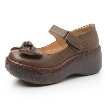 Handmade Genuine Leather Women Platform Sandals Wedge Sandals Flower Cover Toes Women Casual Summer Shoes Size 34-40
Handmade Genuine Leather Women Platform Sandals Wedge Sandals Flower Cover Toes Women Casual Summer Shoes Size 34-40