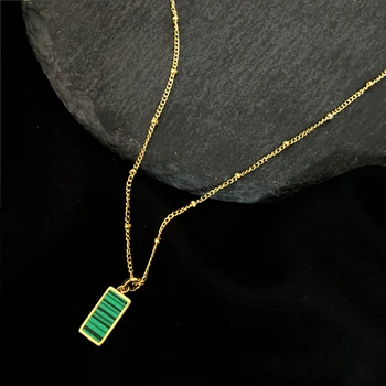 Timeless Wonder Titanium Geo Shell Malachite Chains Necklace Women Stainless Steel Jewelry Kpop Gift Boho Designer Top Ins 7022
Timeless Wonder Titanium Geo Shell Malachite Chains Necklace Women Stainless Steel Jewelry Kpop Gift Boho Designer Top Ins 7022