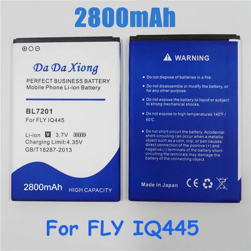 Аккумулятор BL7201 для FLY IQ445 IQ 445 BL 7201 2800 мАч мобильный телефон литий ионный